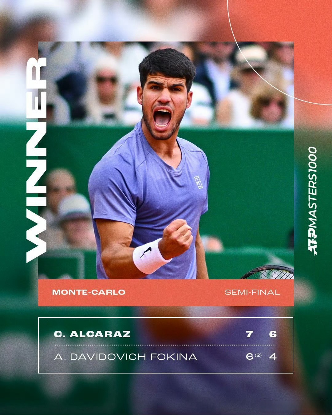 雷火电竞合作-ATP总决赛横扫蒙特卡洛大师赛，蒂姆点燃赛场